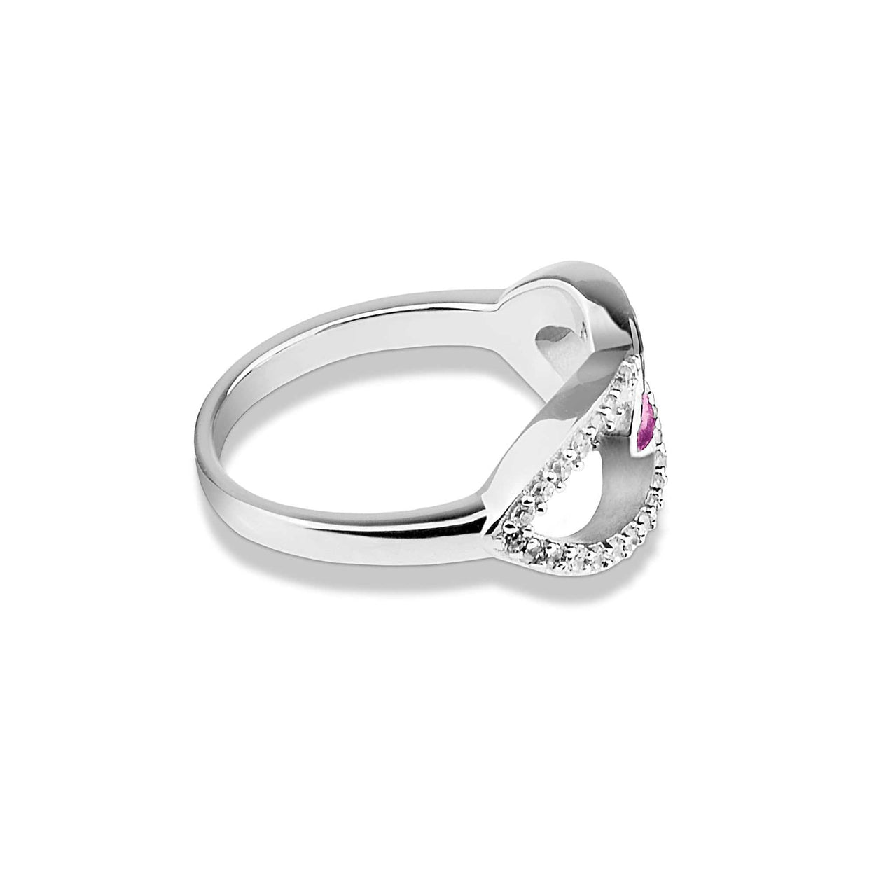 Load image into Gallery viewer, EverWith Ladies Unity Memorial Ashes Ring with Fine Crystals