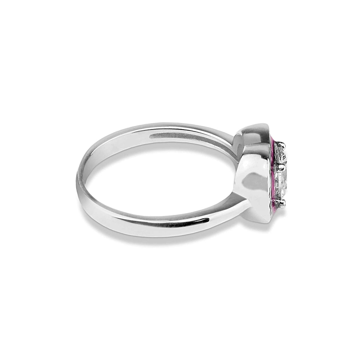 Load image into Gallery viewer, EverWith Ladies Beloved Memorial Ashes Ring with Fine Crystal