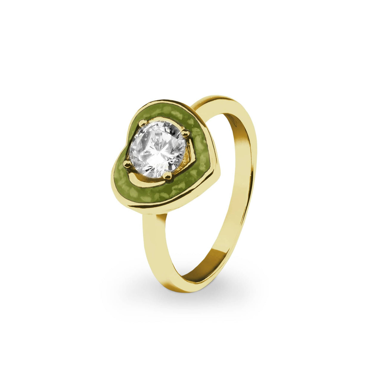 Load image into Gallery viewer, EverWith Ladies Beloved Memorial Ashes Ring with Fine Crystal