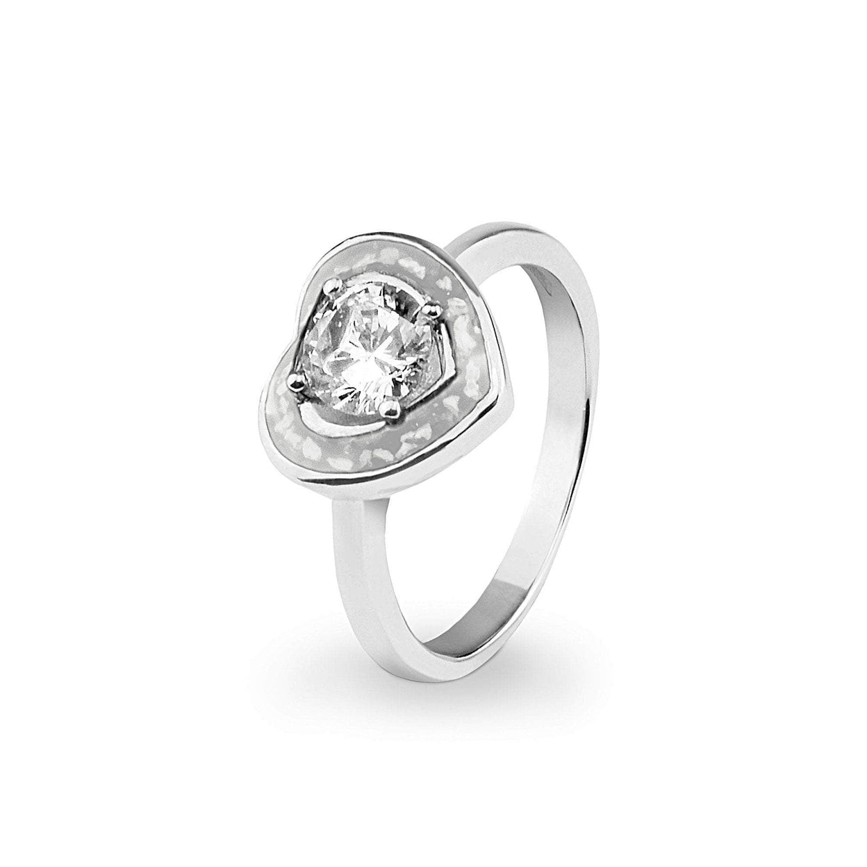 Load image into Gallery viewer, EverWith Ladies Beloved Memorial Ashes Ring with Fine Crystal