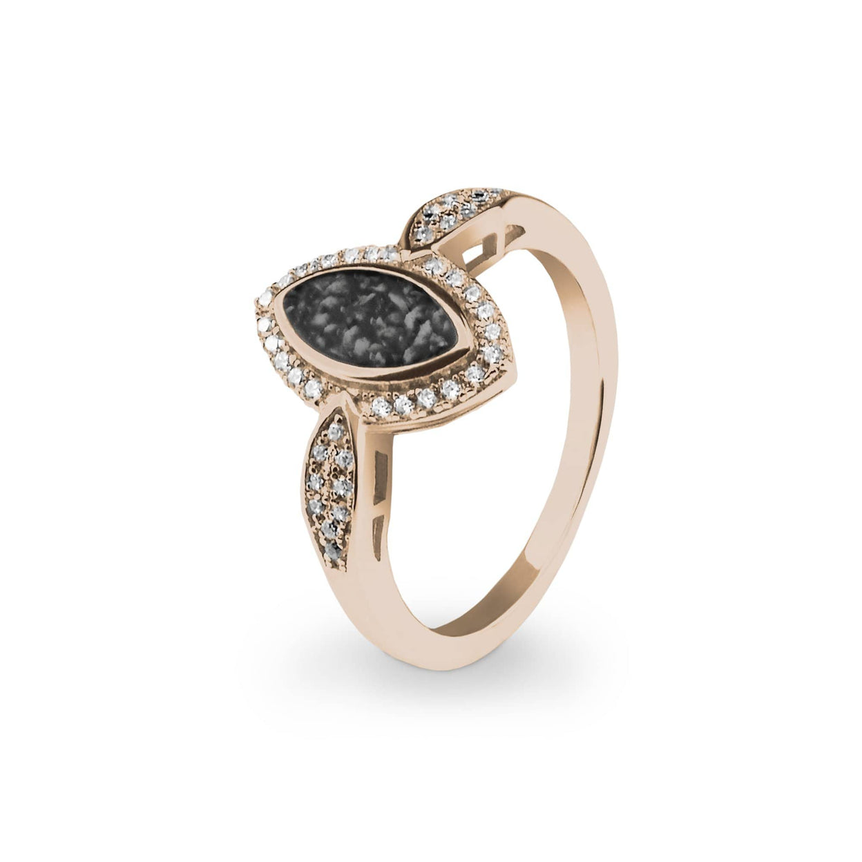 Load image into Gallery viewer, EverWith Ladies Marquise Memorial Ashes Ring with Fine Crystals