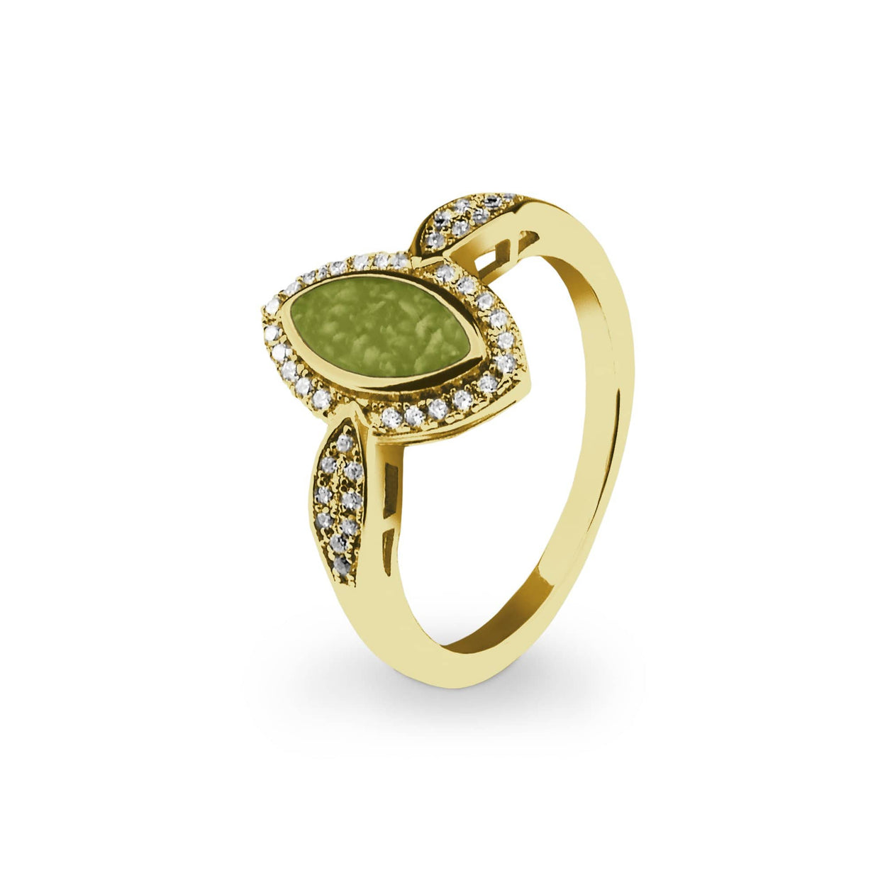 Load image into Gallery viewer, EverWith Ladies Marquise Memorial Ashes Ring with Fine Crystals