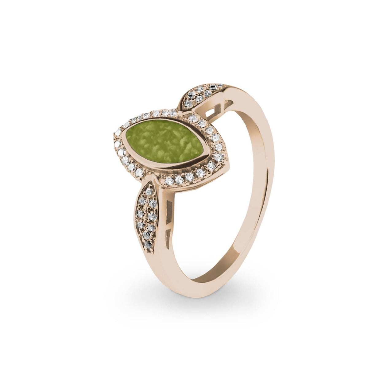 Load image into Gallery viewer, EverWith Ladies Marquise Memorial Ashes Ring with Fine Crystals