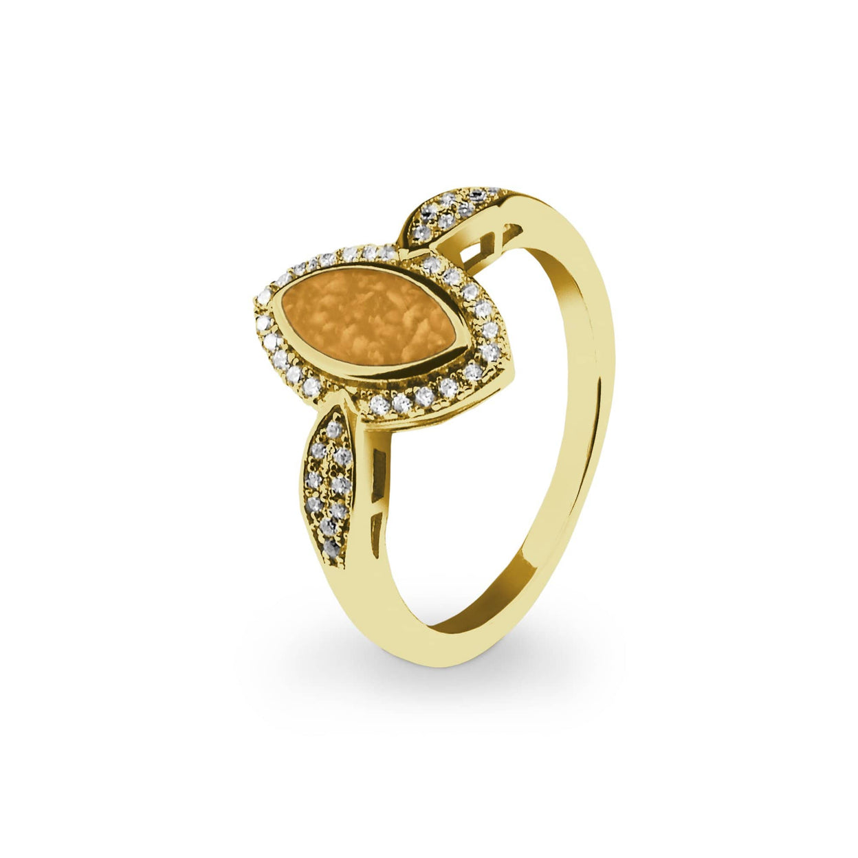 Load image into Gallery viewer, EverWith Ladies Marquise Memorial Ashes Ring with Fine Crystals