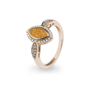 EverWith Ladies Marquise Memorial Ashes Ring with Fine Crystals