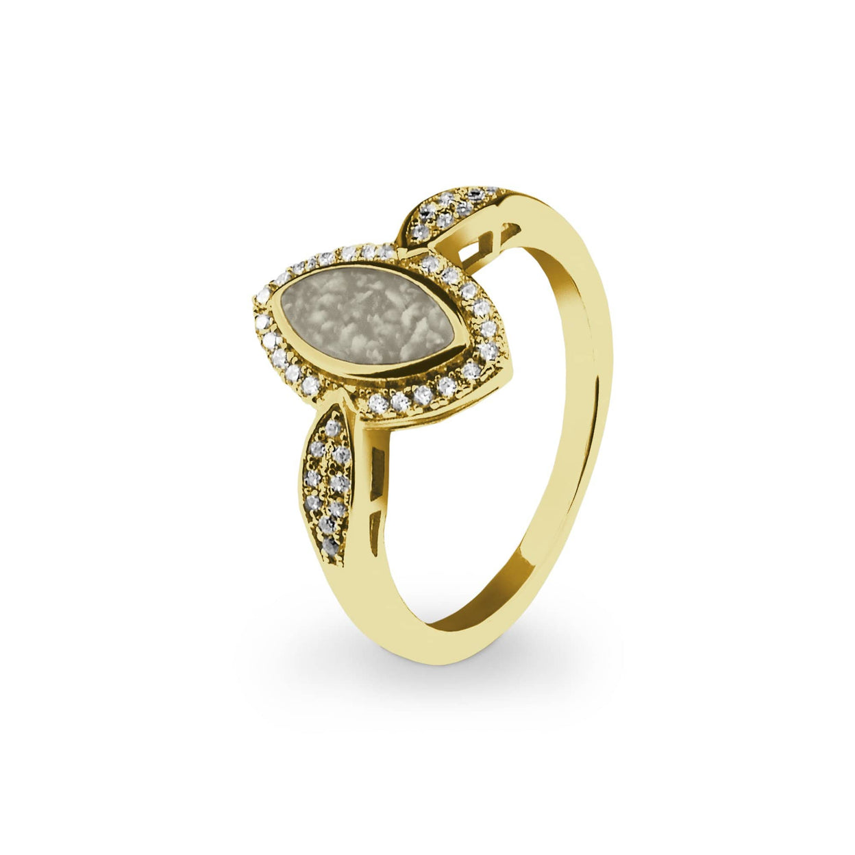 Load image into Gallery viewer, EverWith Ladies Marquise Memorial Ashes Ring with Fine Crystals