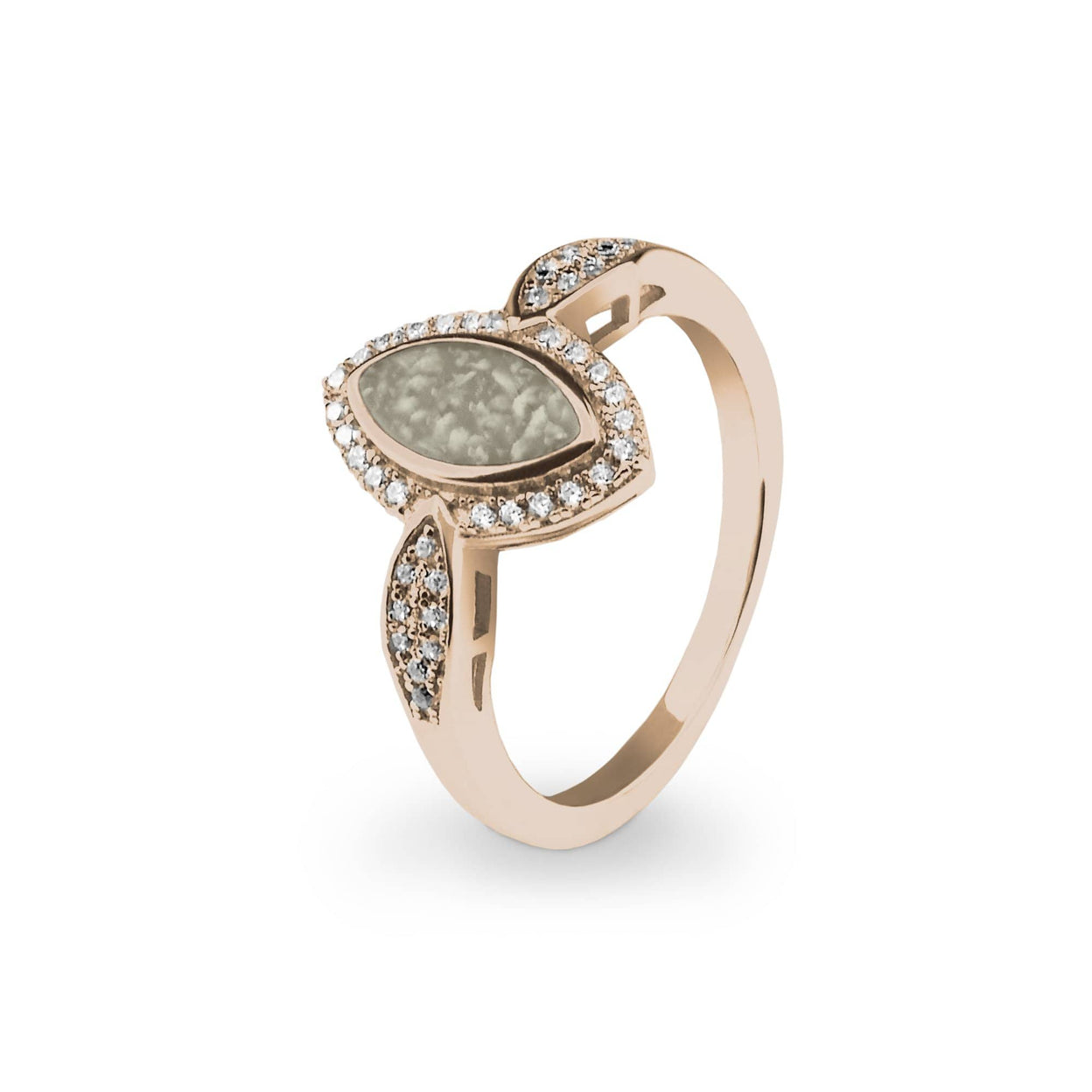 Load image into Gallery viewer, EverWith Ladies Marquise Memorial Ashes Ring with Fine Crystals