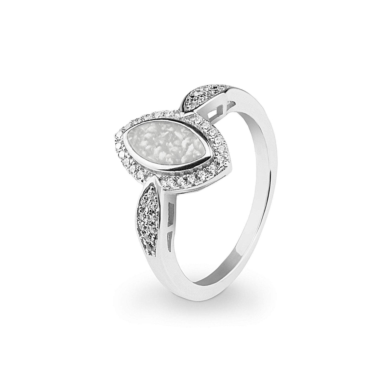 Load image into Gallery viewer, EverWith Ladies Marquise Memorial Ashes Ring with Fine Crystals