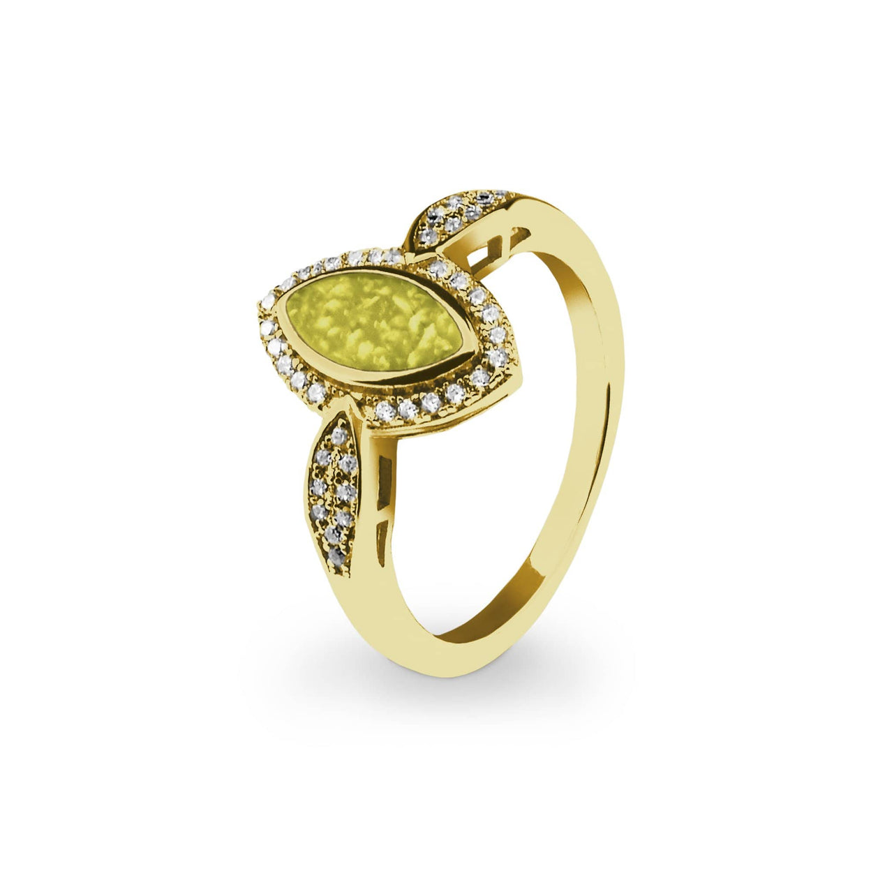 Load image into Gallery viewer, EverWith Ladies Marquise Memorial Ashes Ring with Fine Crystals