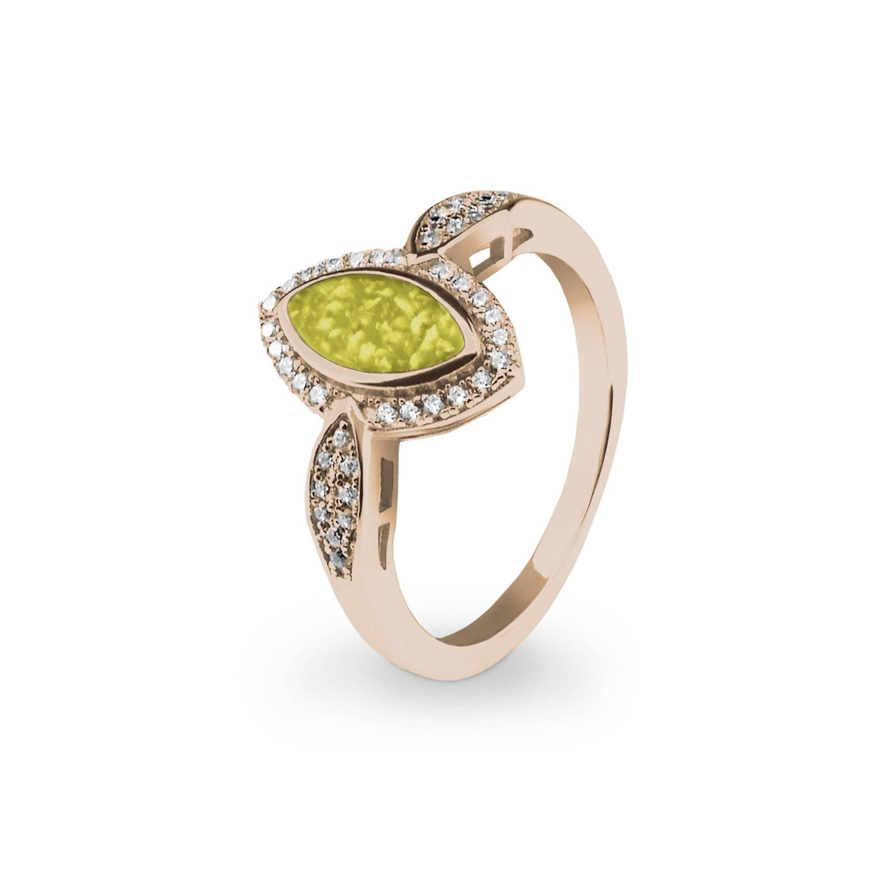 Load image into Gallery viewer, EverWith Ladies Marquise Memorial Ashes Ring with Fine Crystals