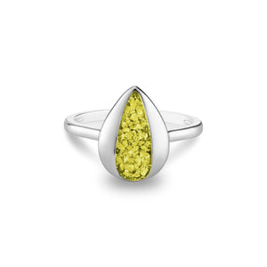 EverWith Ladies Rondure Teardrop Memorial Ashes Ring