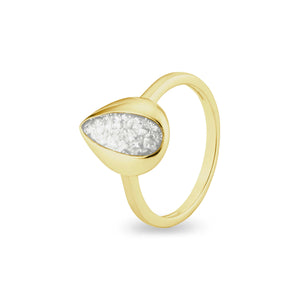 EverWith Ladies Rondure Teardrop Memorial Ashes Ring