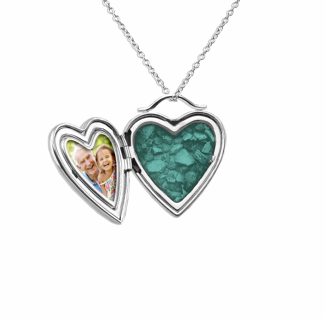 Load image into Gallery viewer, EverWith Always On My Mind Heart Shaped Sterling Silver Memorial Ashes Locket