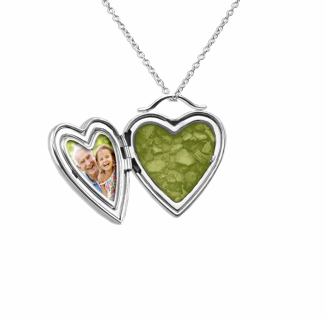 Load image into Gallery viewer, EverWith Always On My Mind Heart Shaped Sterling Silver Memorial Ashes Locket