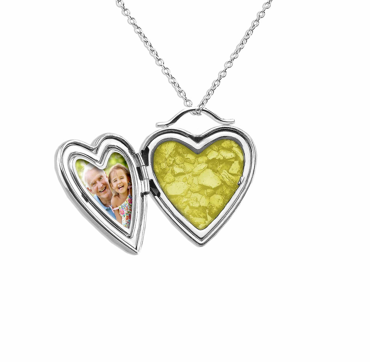 Load image into Gallery viewer, EverWith Always On My Mind Heart Shaped Sterling Silver Memorial Ashes Locket