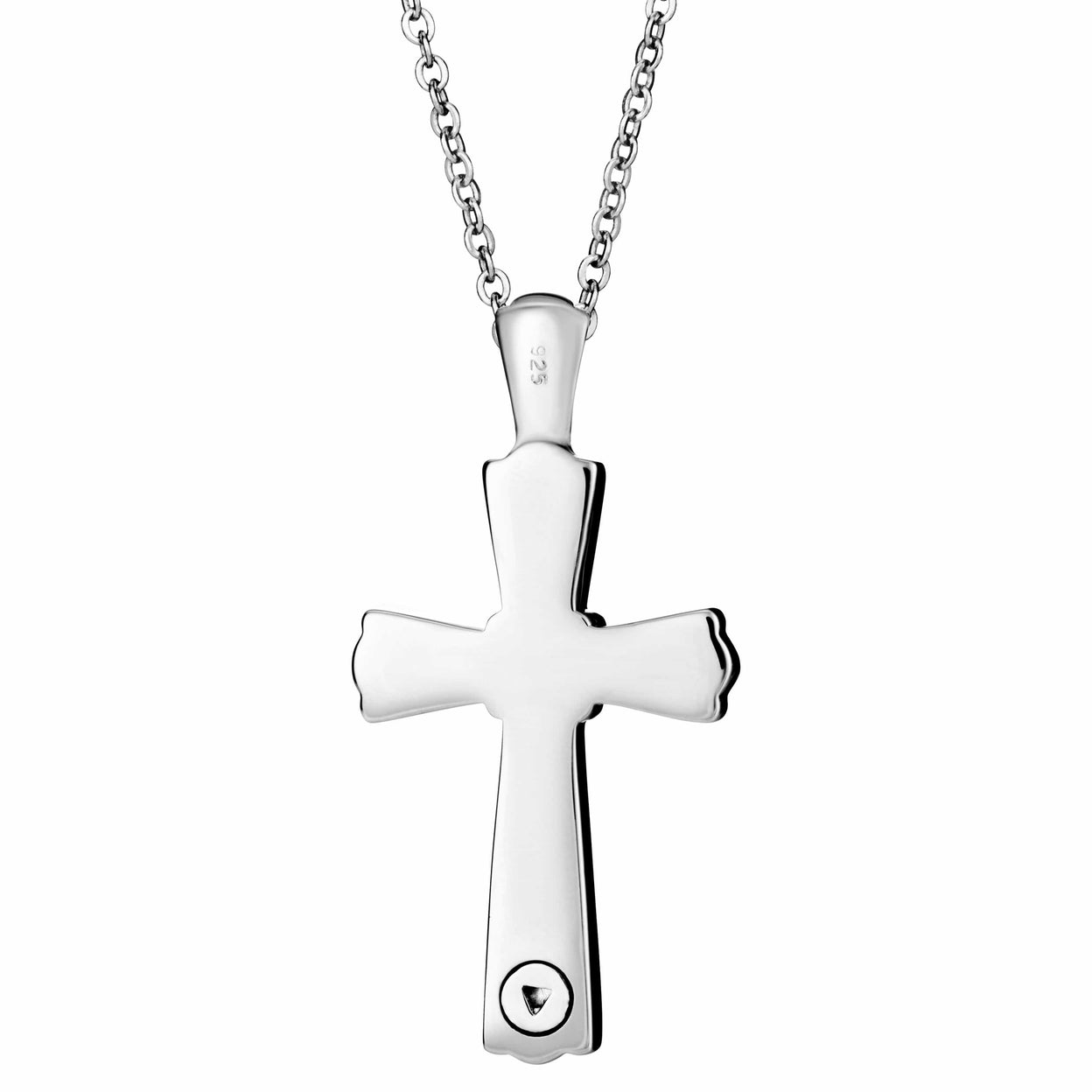 Load image into Gallery viewer, EverWith Self-fill Ridged Cross Memorial Ashes Pendant