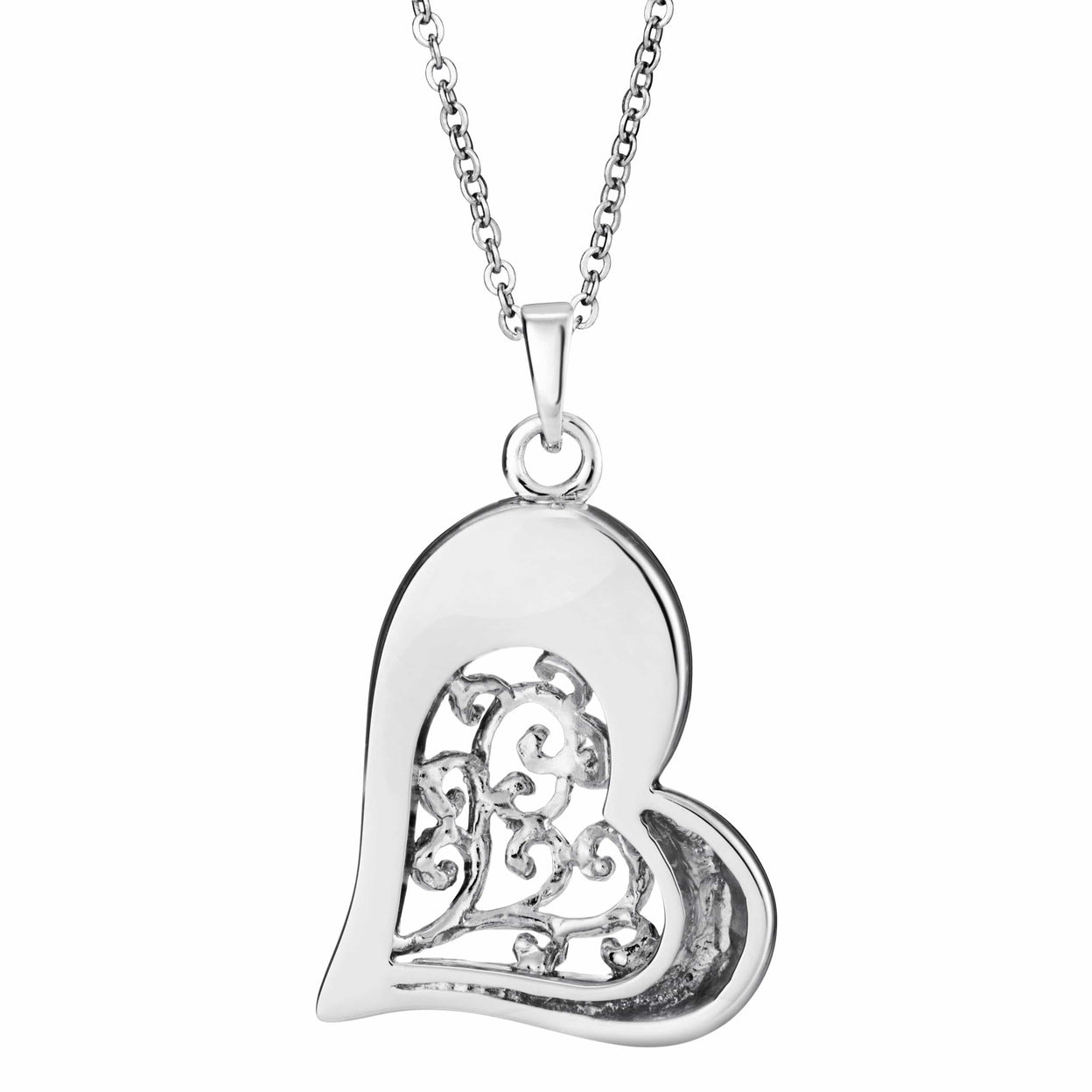 Load image into Gallery viewer, EverWith Self Fill Intricate Heart Memorial Ashes Pendant