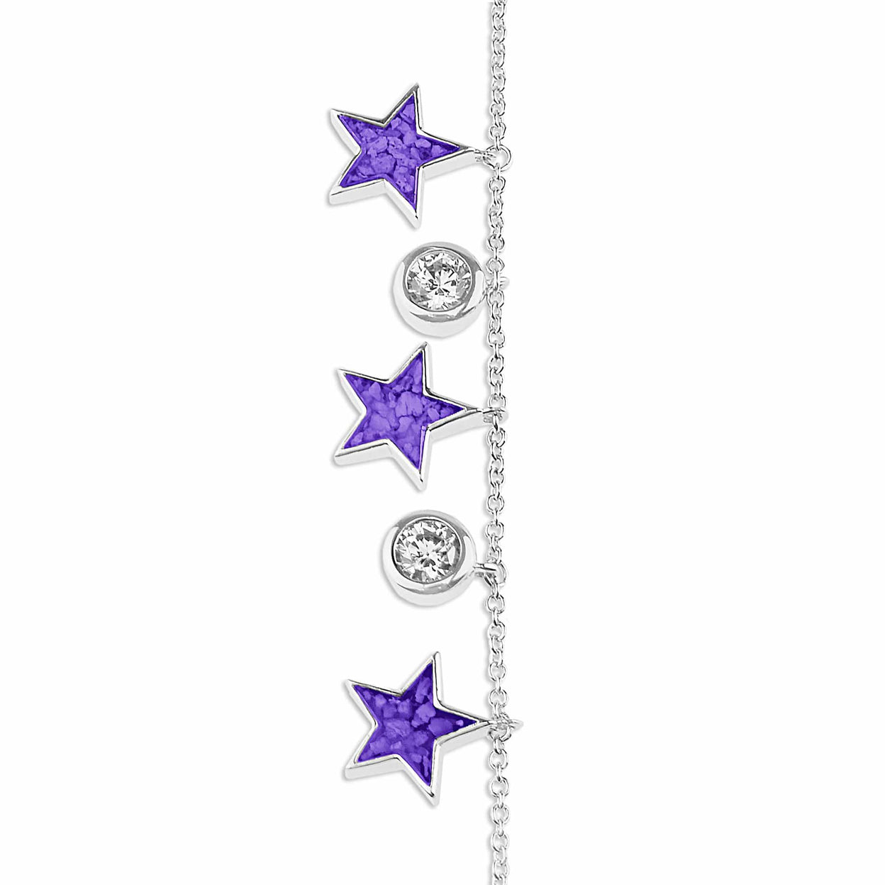 Load image into Gallery viewer, EverWith Ladies Galaxy Memorial Ashes Bracelet with Fine Crystals