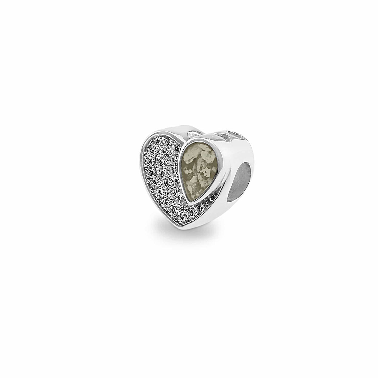 Load image into Gallery viewer, EverWith Beloved Memorial Ashes Charm Bead with Fine Crystals