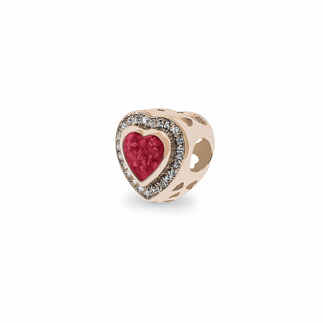 EverWith Comfort Memorial Ashes Charm Bead with Fine Crystals