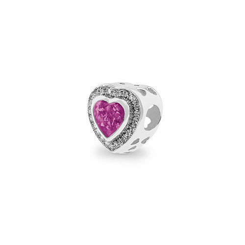 EverWith Comfort Memorial Ashes Charm Bead with Fine Crystals