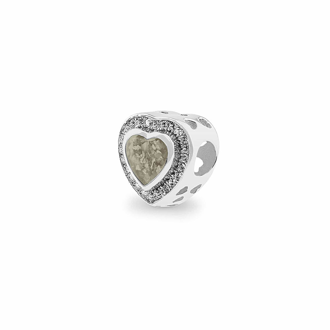 EverWith Comfort Memorial Ashes Charm Bead with Fine Crystals