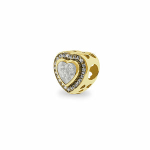 EverWith Comfort Memorial Ashes Charm Bead with Fine Crystals