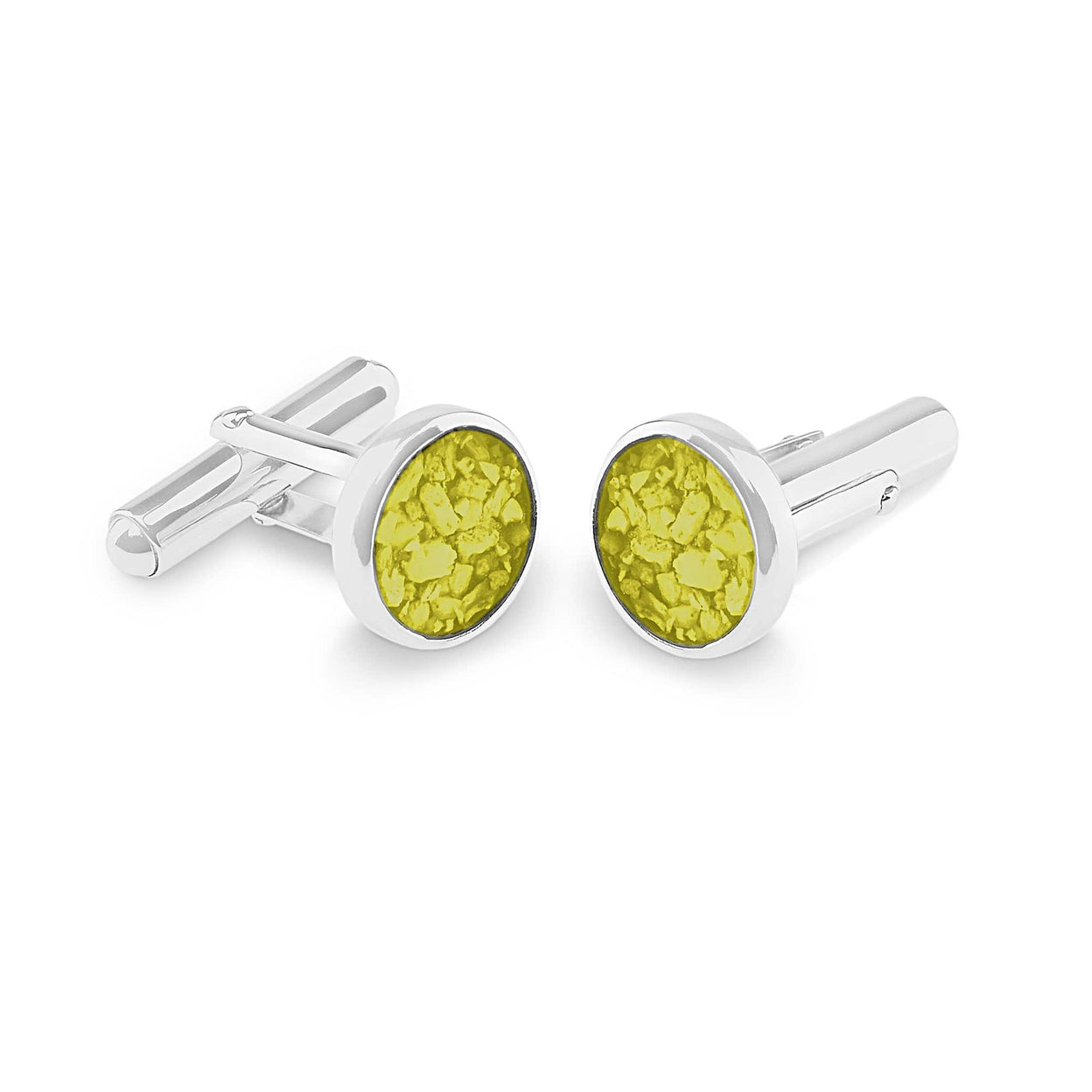 Load image into Gallery viewer, EverWith Gents Classic Round Memorial Ashes Cufflinks