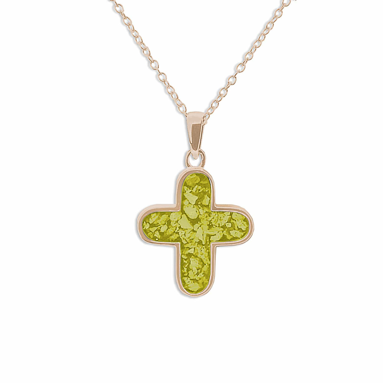 Load image into Gallery viewer, EverWith Unisex  Rounded Cross Memorial Ashes Pendant