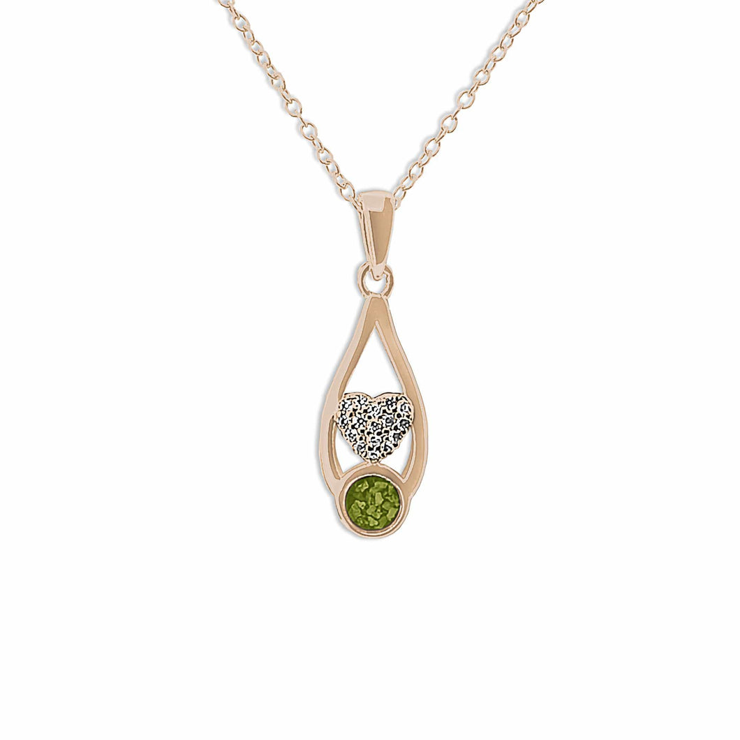 EverWith Ladies Protect Memorial Ashes Pendant with Fine Crystals