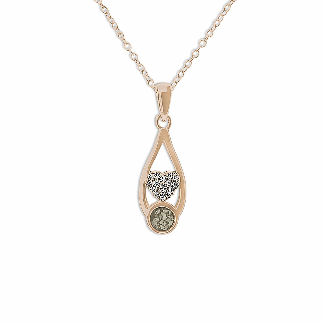 EverWith Ladies Protect Memorial Ashes Pendant with Fine Crystals