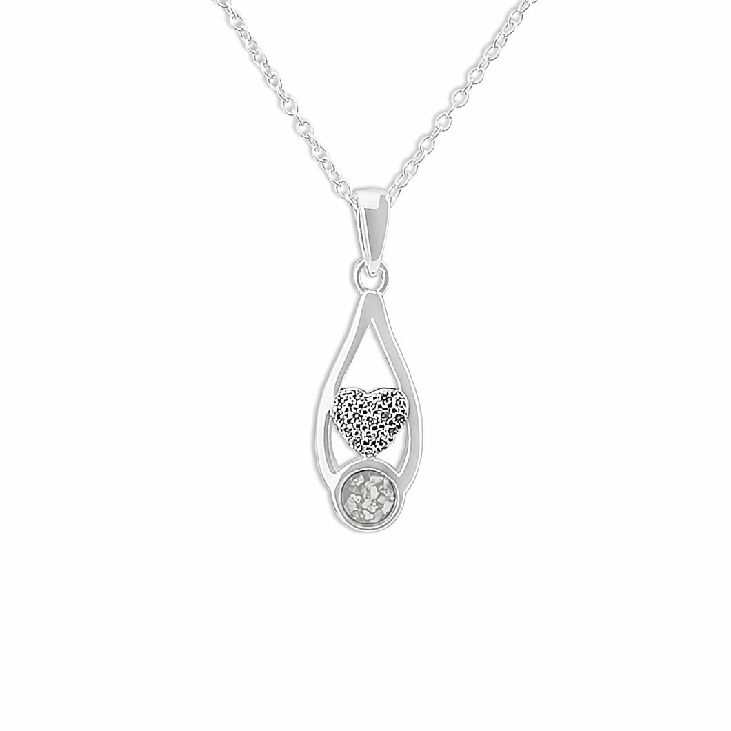 EverWith Ladies Protect Memorial Ashes Pendant with Fine Crystals