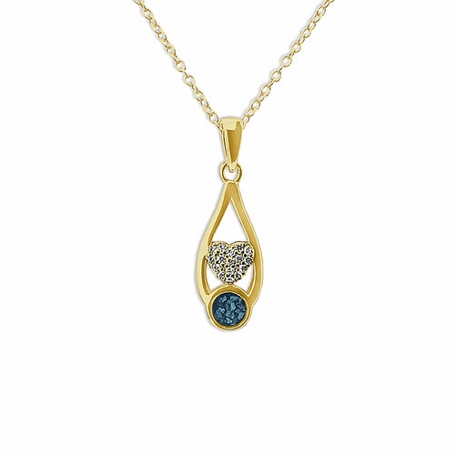 EverWith Ladies Protect Memorial Ashes Pendant with Fine Crystals