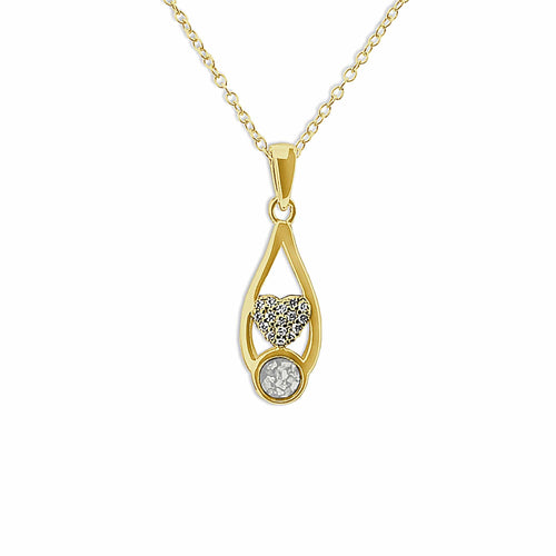 EverWith Ladies Protect Memorial Ashes Pendant with Fine Crystals