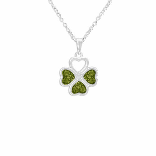 EverWith Ladies Clover Memorial Ashes Pendant