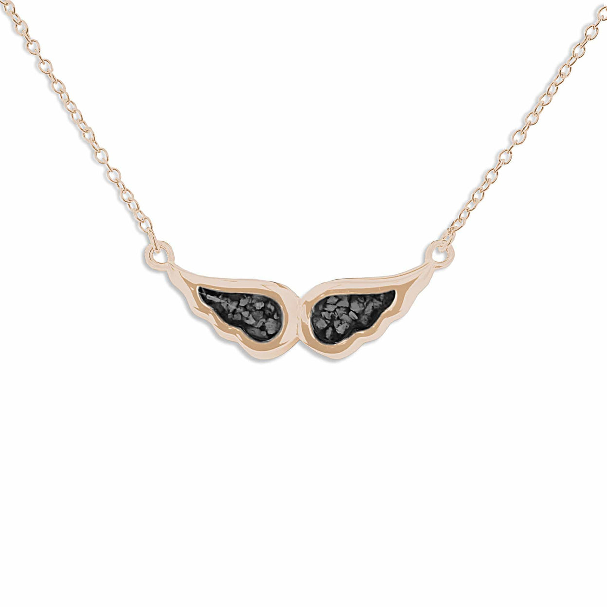 Load image into Gallery viewer, EverWith Ladies Angel Wings Memorial Ashes Necklace