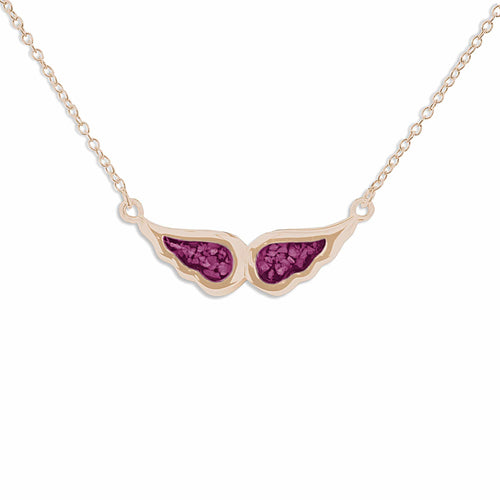 EverWith Ladies Angel Wings Memorial Ashes Necklace