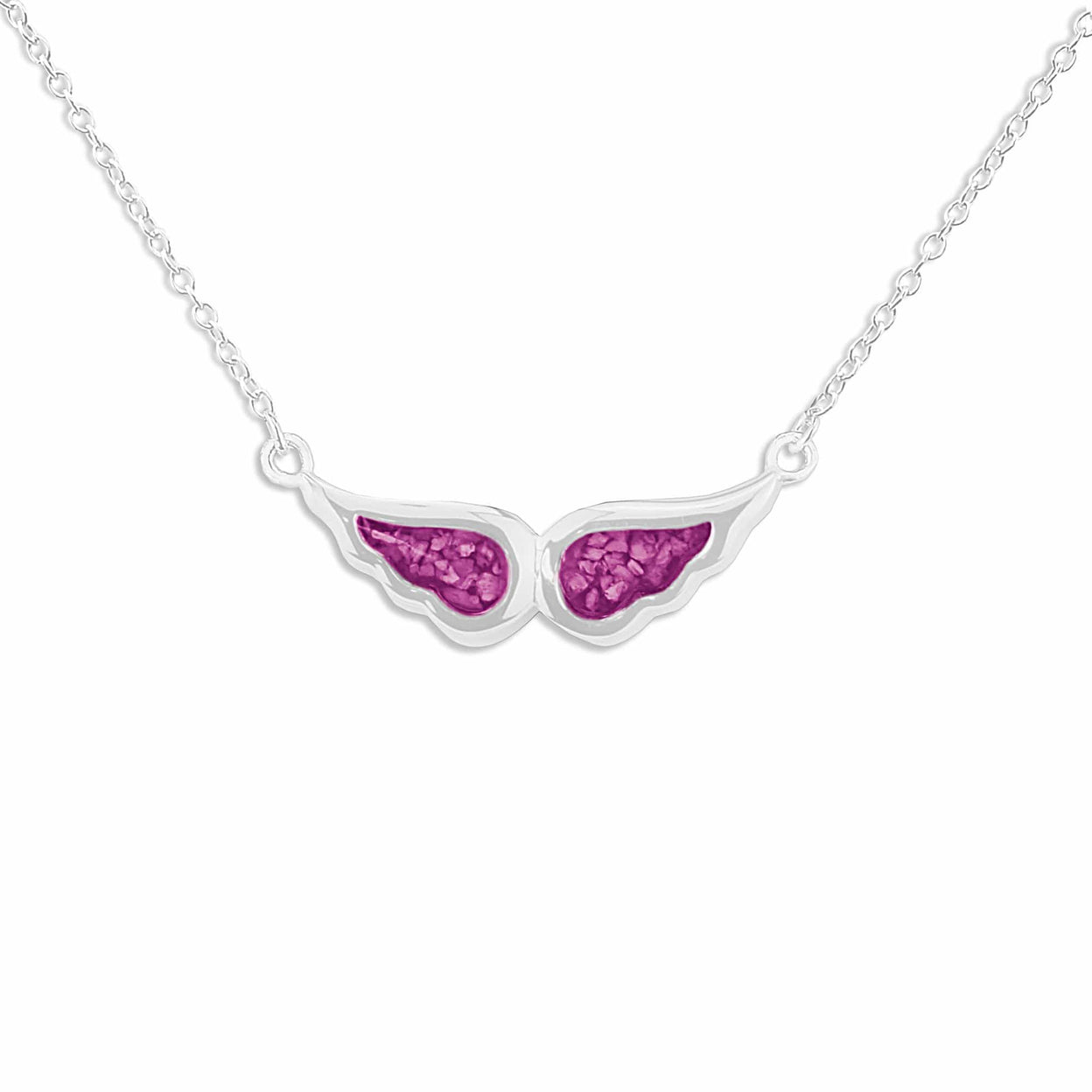 Load image into Gallery viewer, EverWith Ladies Angel Wings Memorial Ashes Necklace