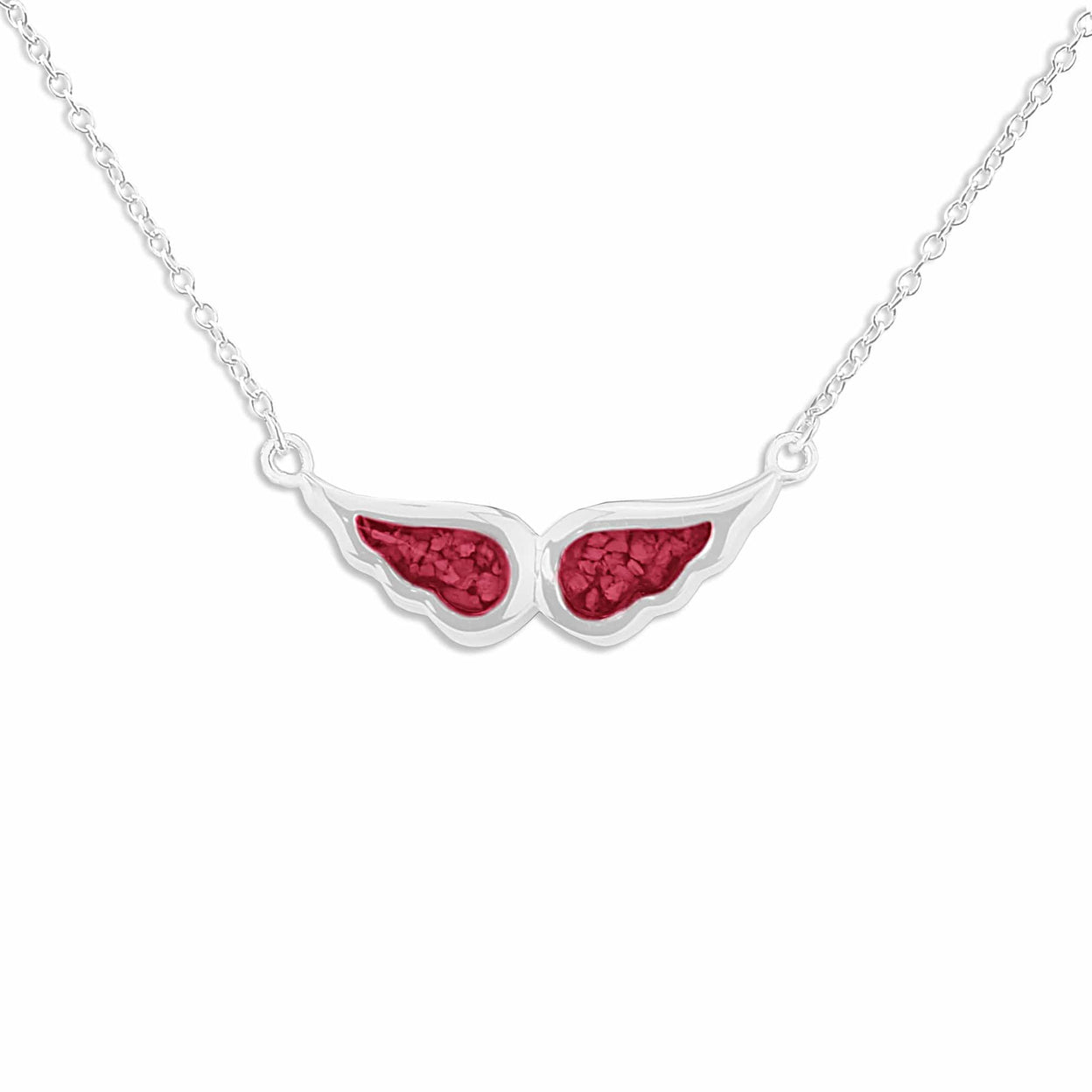 Load image into Gallery viewer, EverWith Ladies Angel Wings Memorial Ashes Necklace