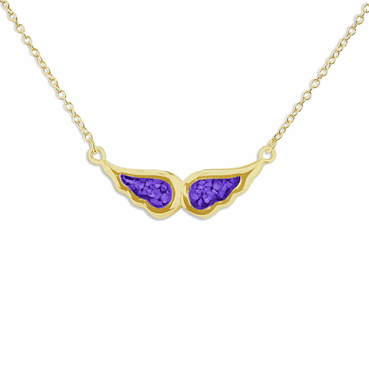 Load image into Gallery viewer, EverWith Ladies Angel Wings Memorial Ashes Necklace