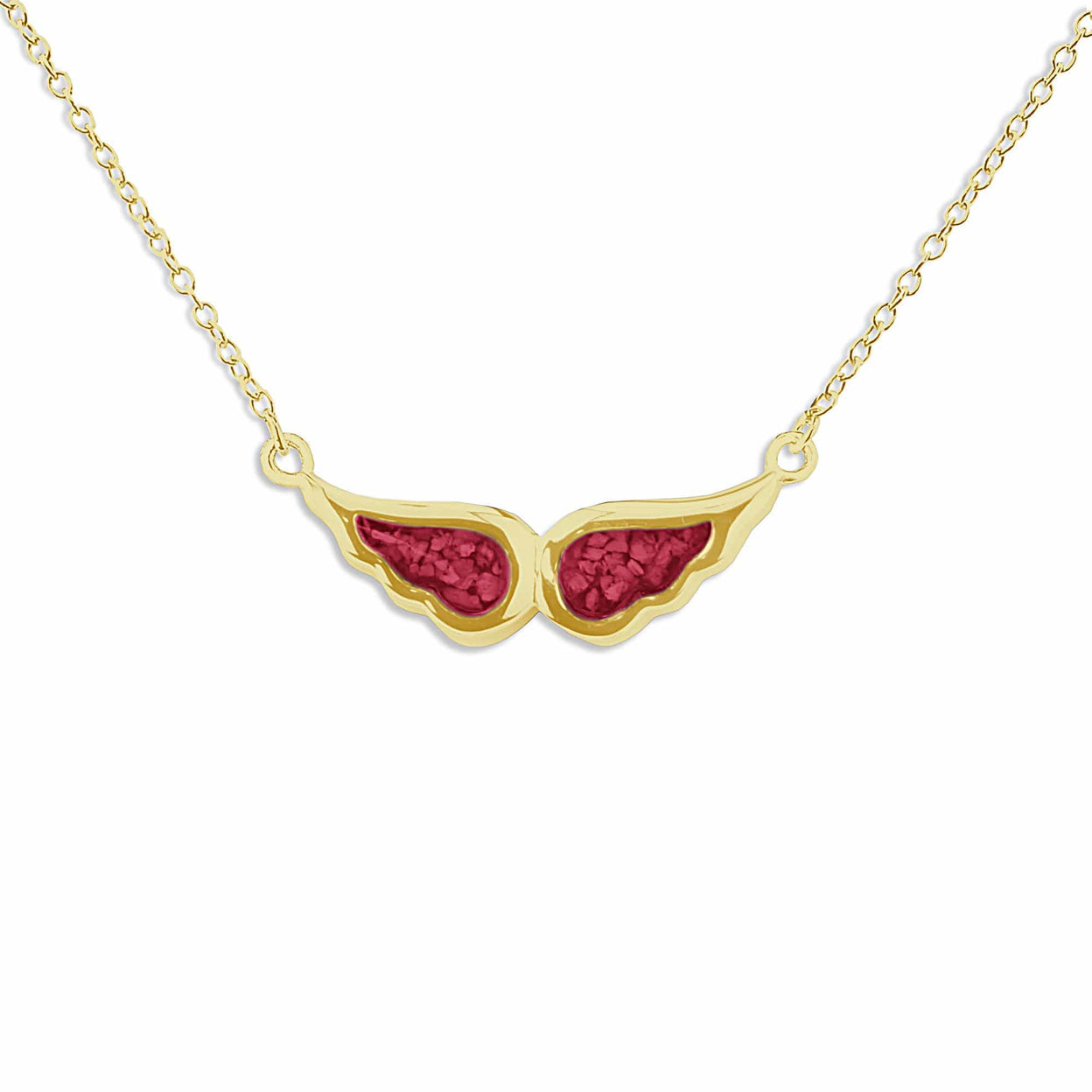 Load image into Gallery viewer, EverWith Ladies Angel Wings Memorial Ashes Necklace