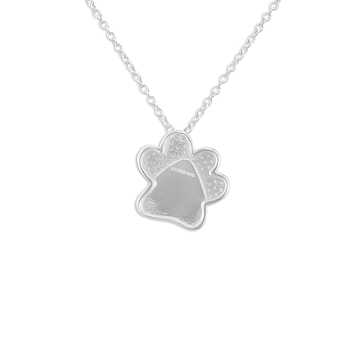 Load image into Gallery viewer, EverWith Unisex Paw Print Memorial Ashes Pendant with Fine Crystals