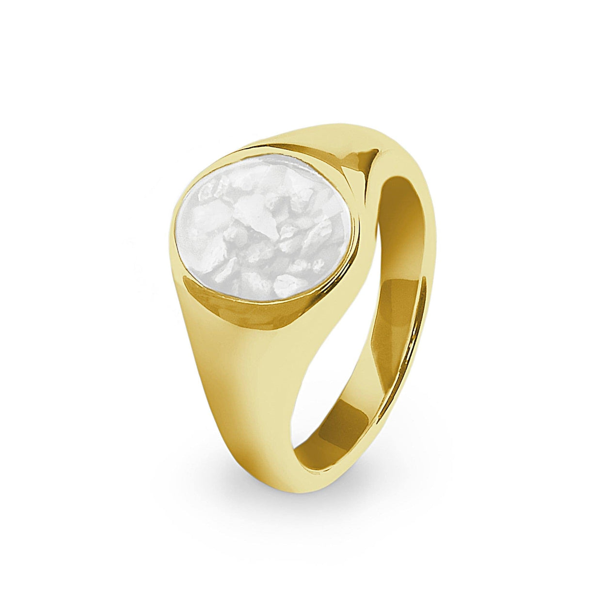 Load image into Gallery viewer, EverWith Unisex Shield Memorial Ashes Ring