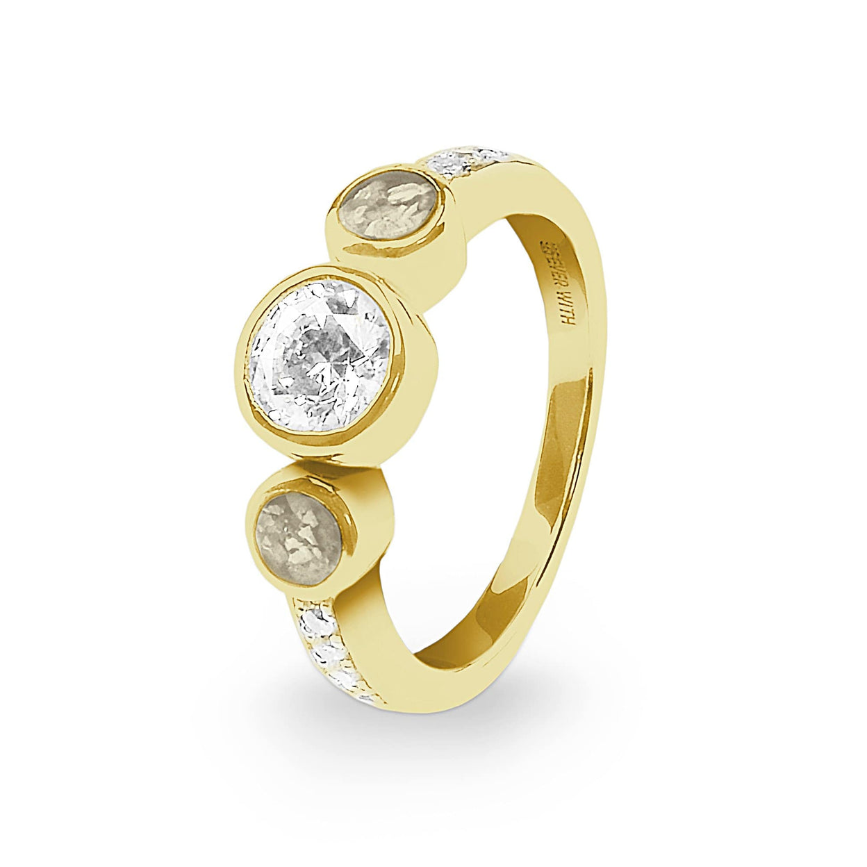 Load image into Gallery viewer, EverWith Ladies Jewel Memorial Ashes Ring with Fine Crystal