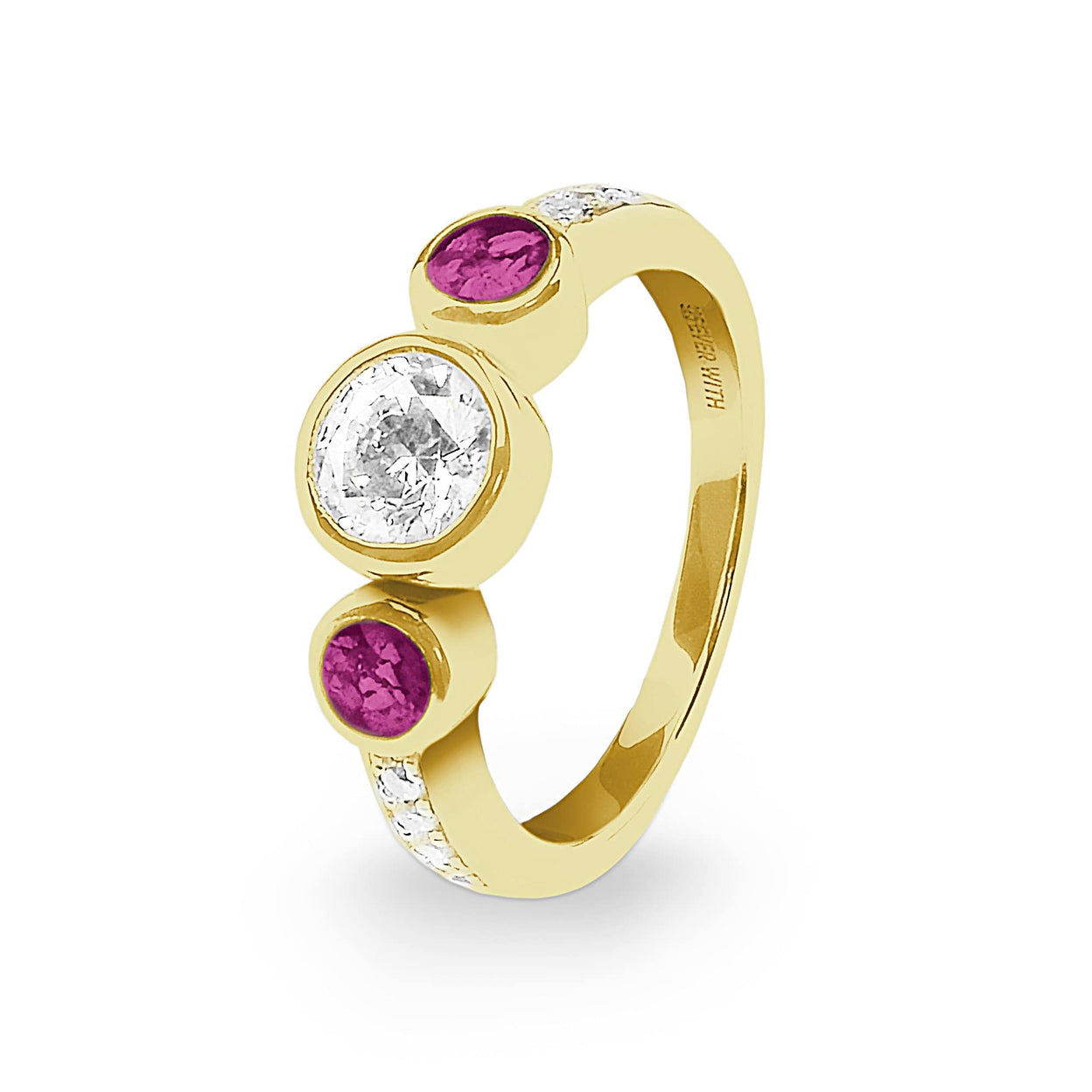 Load image into Gallery viewer, EverWith Ladies Jewel Memorial Ashes Ring with Fine Crystal