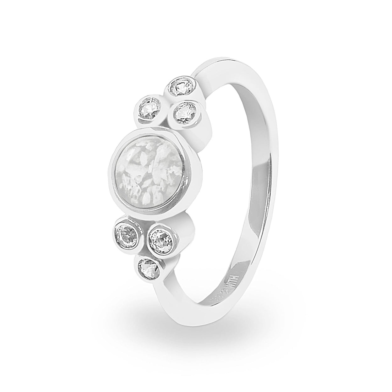 Load image into Gallery viewer, EverWith Ladies Praise Memorial Ashes Ring with Fine Crystals