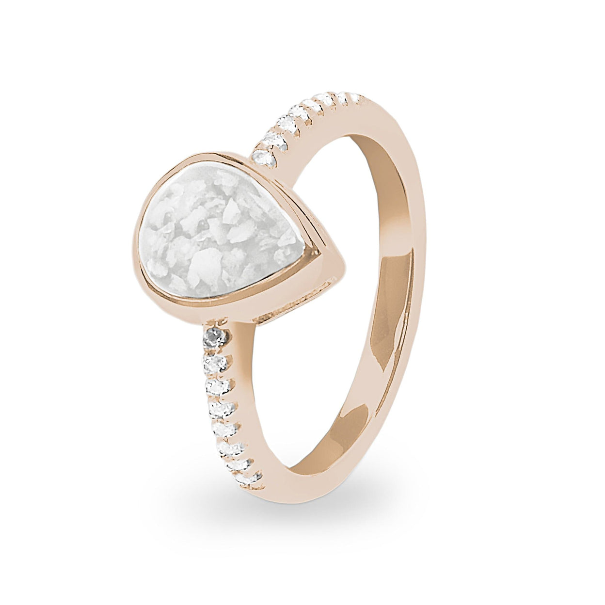 Load image into Gallery viewer, EverWith Ladies Teardrop Memorial Ashes Ring