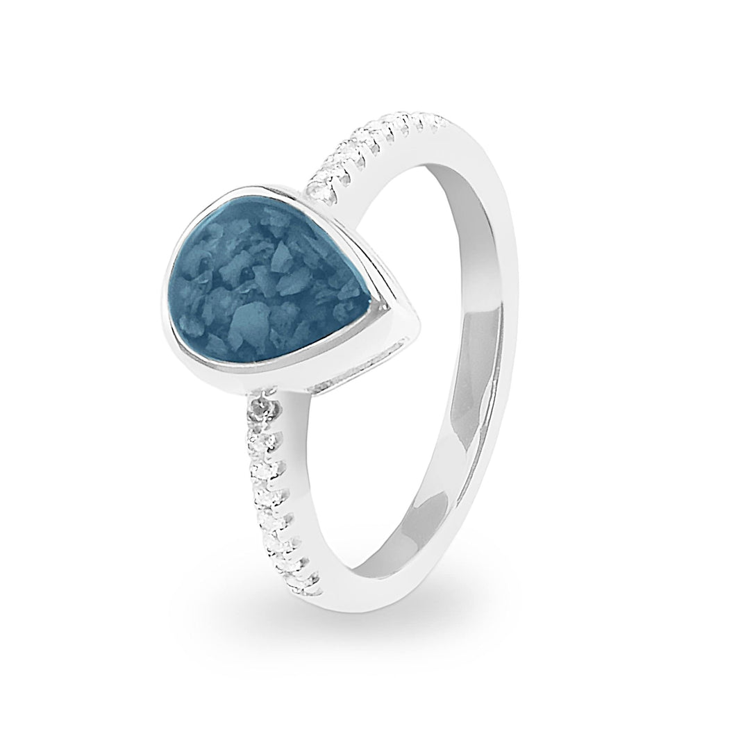 EverWith Ladies Teardrop Memorial Ashes Ring