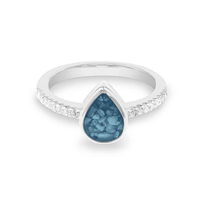 EverWith Ladies Teardrop Memorial Ashes Ring