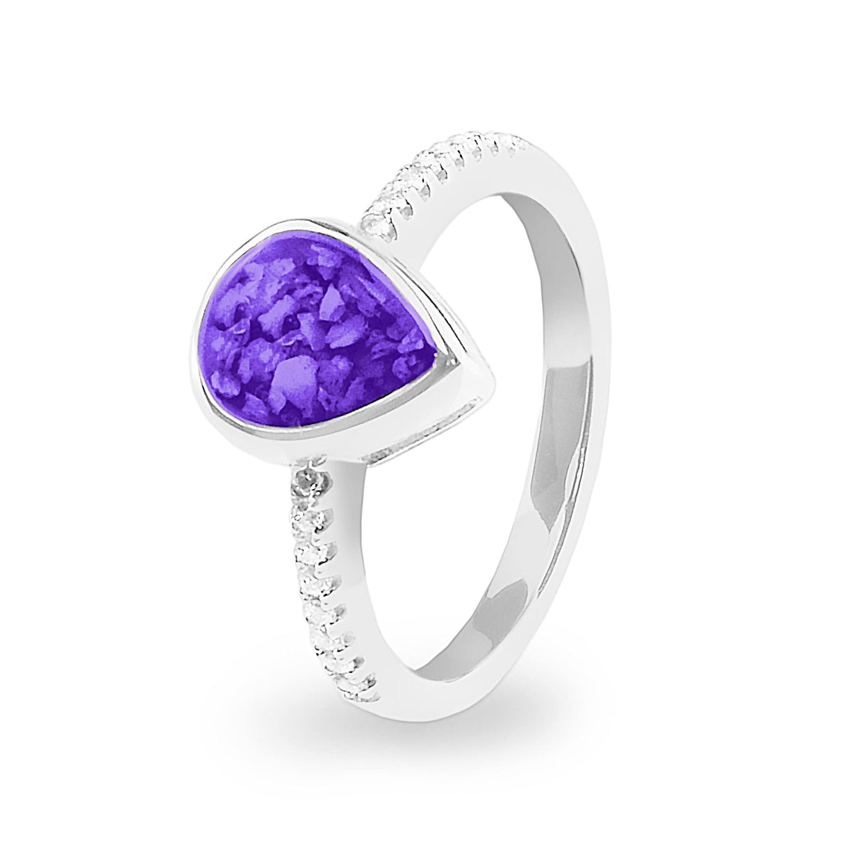 Load image into Gallery viewer, EverWith Ladies Teardrop Memorial Ashes Ring